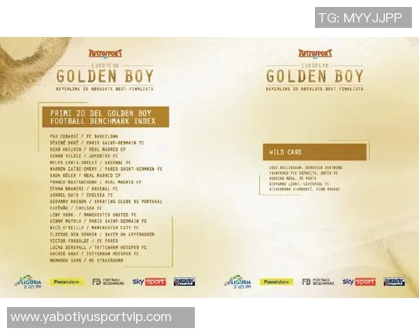 金童奖25人候选名单揭晓库巴西杜埃赫伊森斯凯利等新星引关注 金童奖25人候选名单揭晓库巴西杜埃赫伊森斯凯利等新星引关注